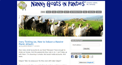 Desktop Screenshot of nannygoatsinpanties.com
