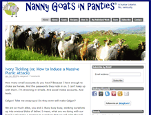 Tablet Screenshot of nannygoatsinpanties.com